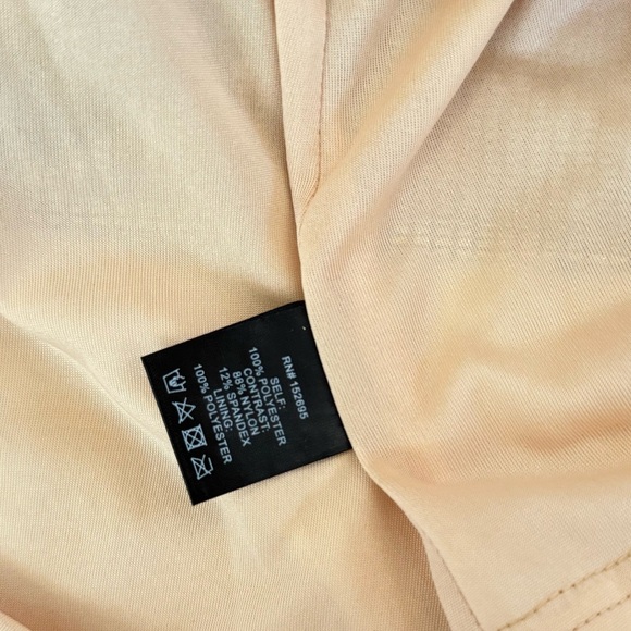 Layered With Love - Gold Metallic Tiered Dress Size S - Picture 7 of 7